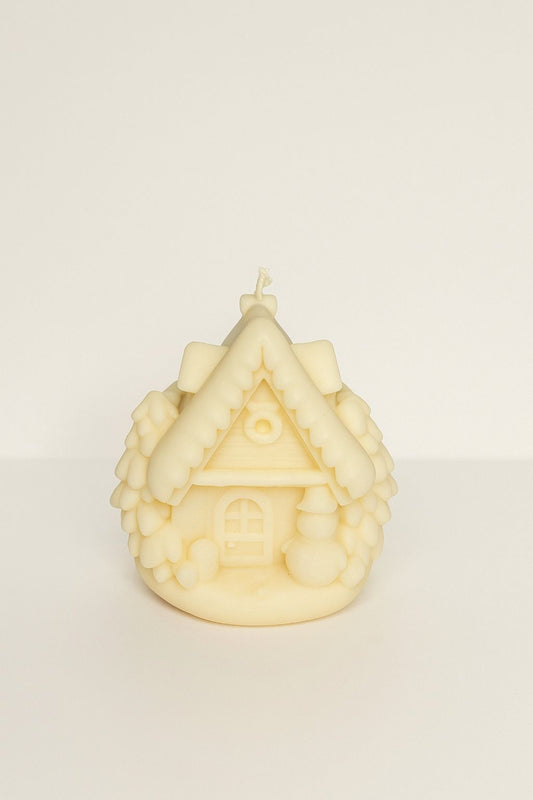 Weihnachtliche Häuschen-Kerzen